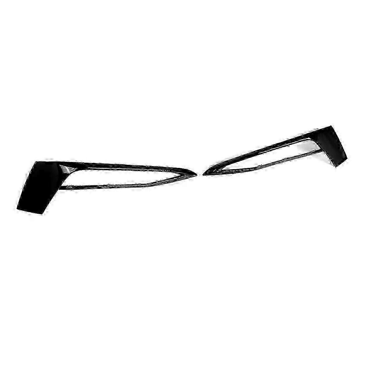 For BMW 5 Series G30 G38 Sport 2016-2020 Pair Front Bumper Fog Light Grille Trim