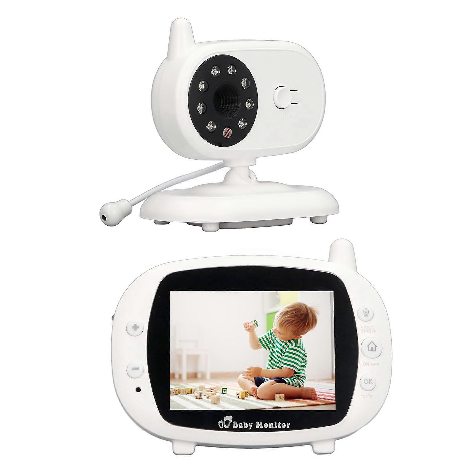 3.5in Wireless Baby Monitor with Night Vision 2-Way Talk EU Plug