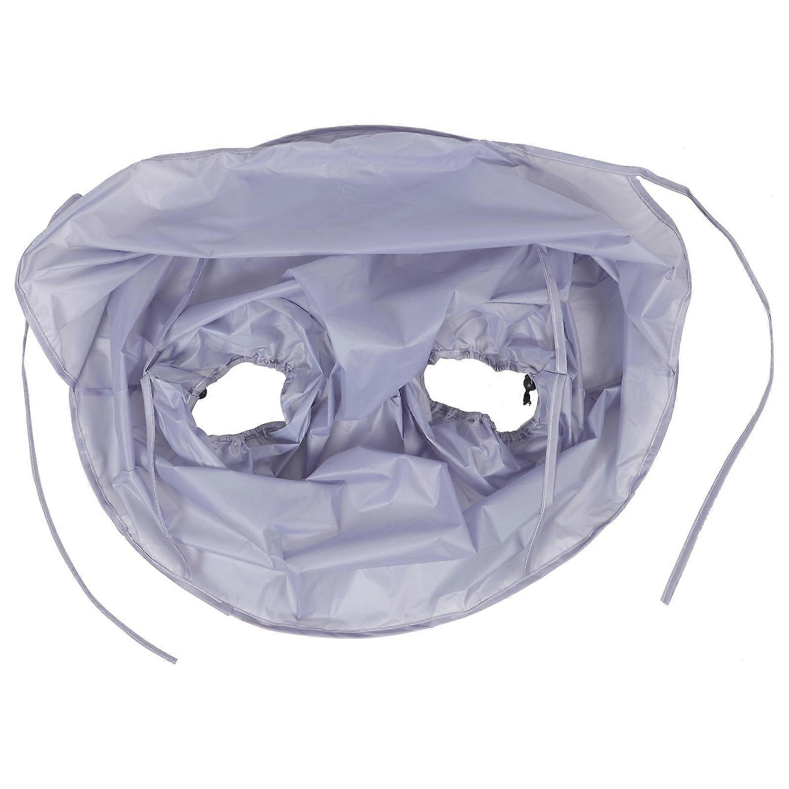 It looks like you're referring to a product description for a **folding leg shaving apron** or **leg hair trimming bib**—likely intended for men's