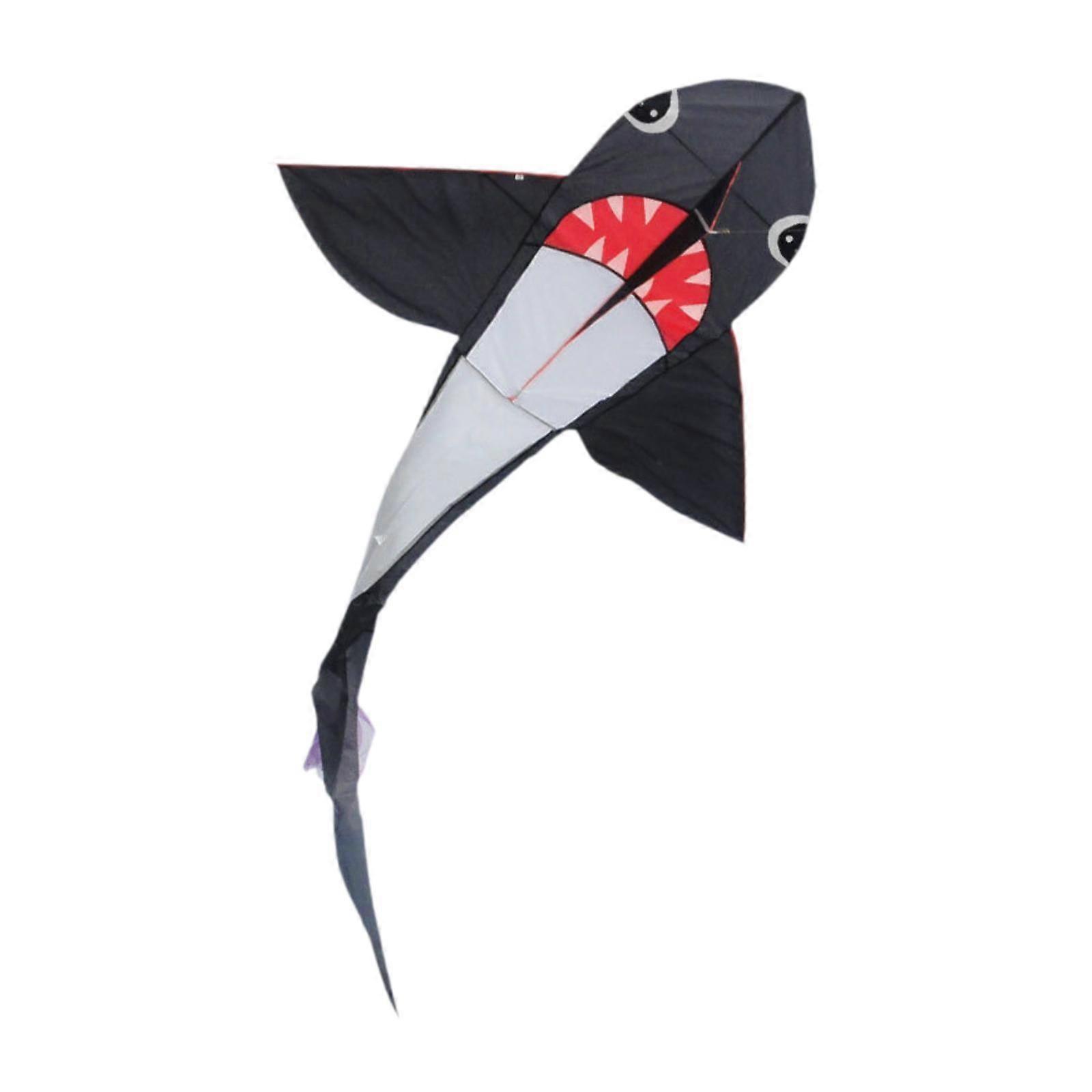 Shark Shaped Kite Easy to Fly Activity Extra Large for Park Beginner Garden