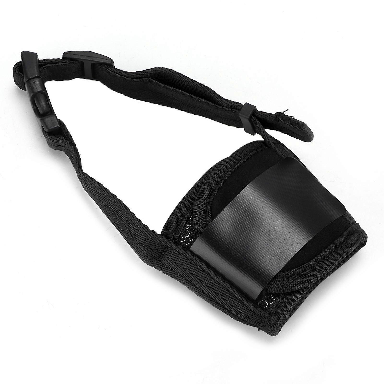 Dog Muzzle Adjustable Comfortable Anti Bite Easy Clean L Black
