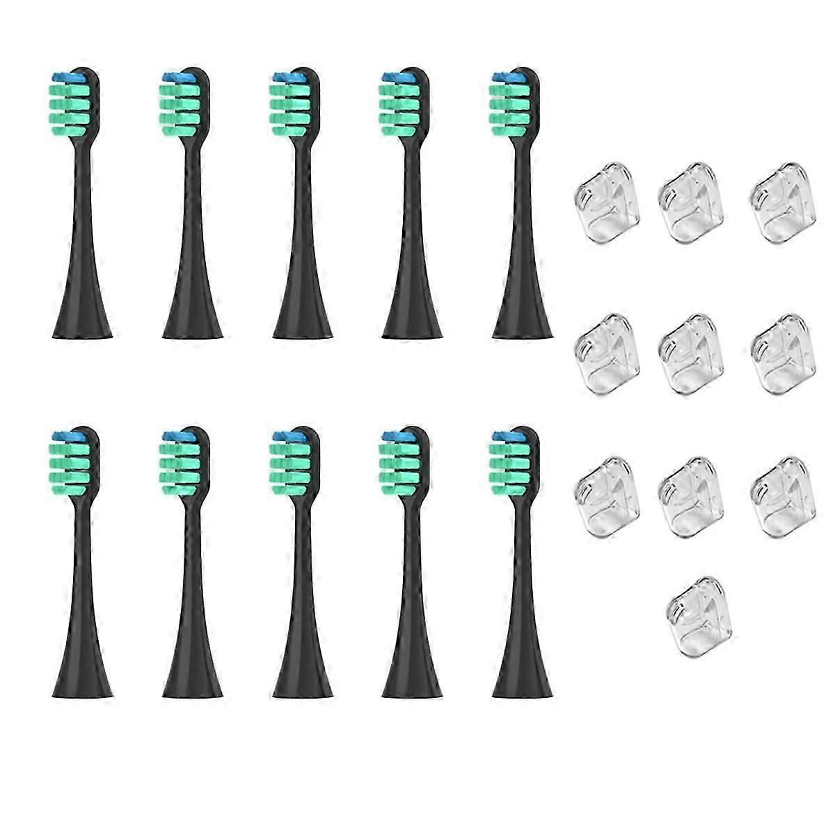 For EW-DC01 Replacement Electric Tooth Brush Heads black