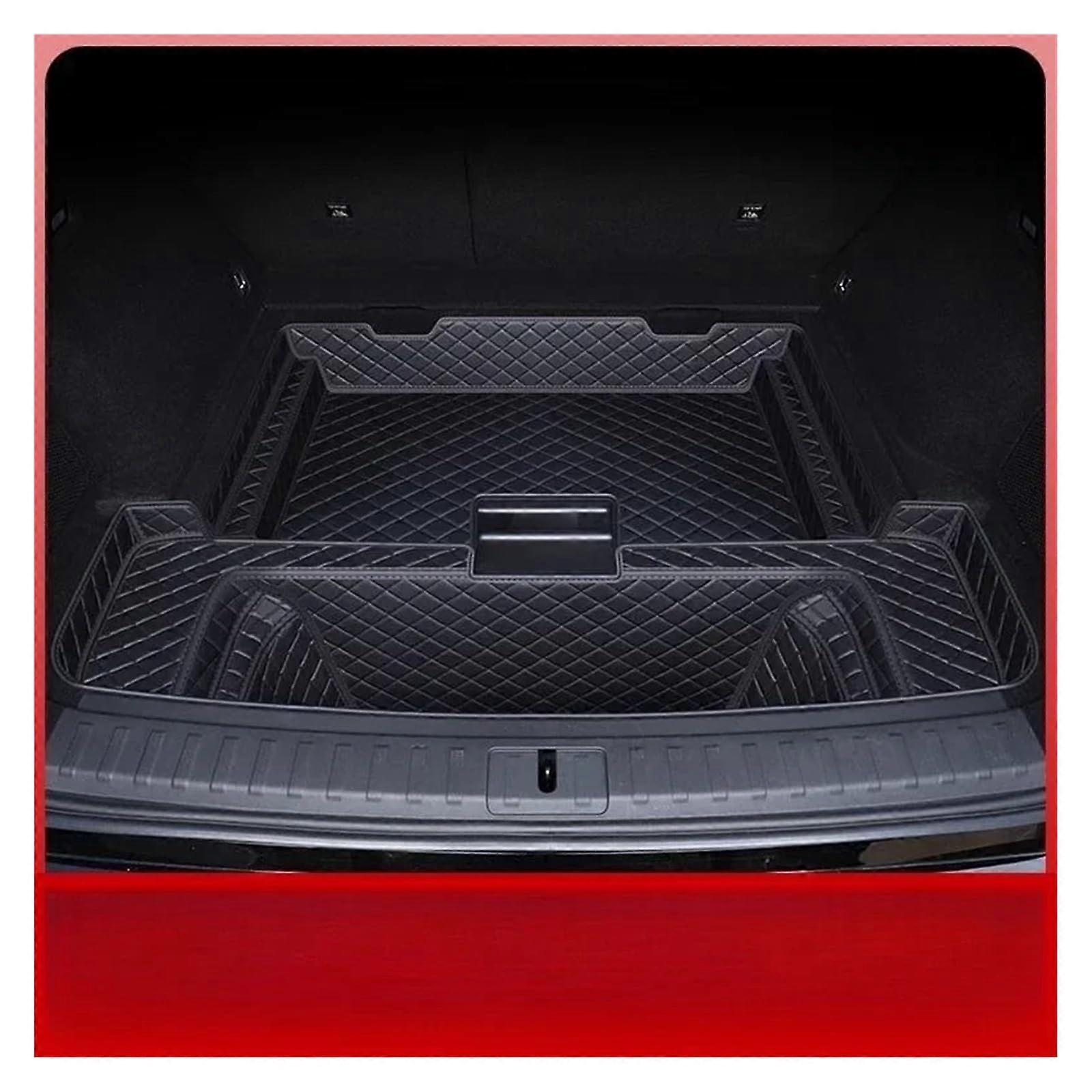 Trunk Mat For Zeekr 7X Rear Trunk Liner, Leather Floor Carpet, Cargo Tray Protector, Black