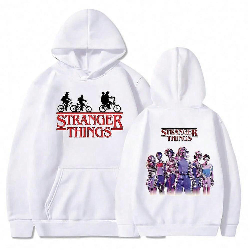 Stranger Things Anime Hoodies Zipup Long Sleeve Casual Harajuku Sweatshirt Oversized Sportswears