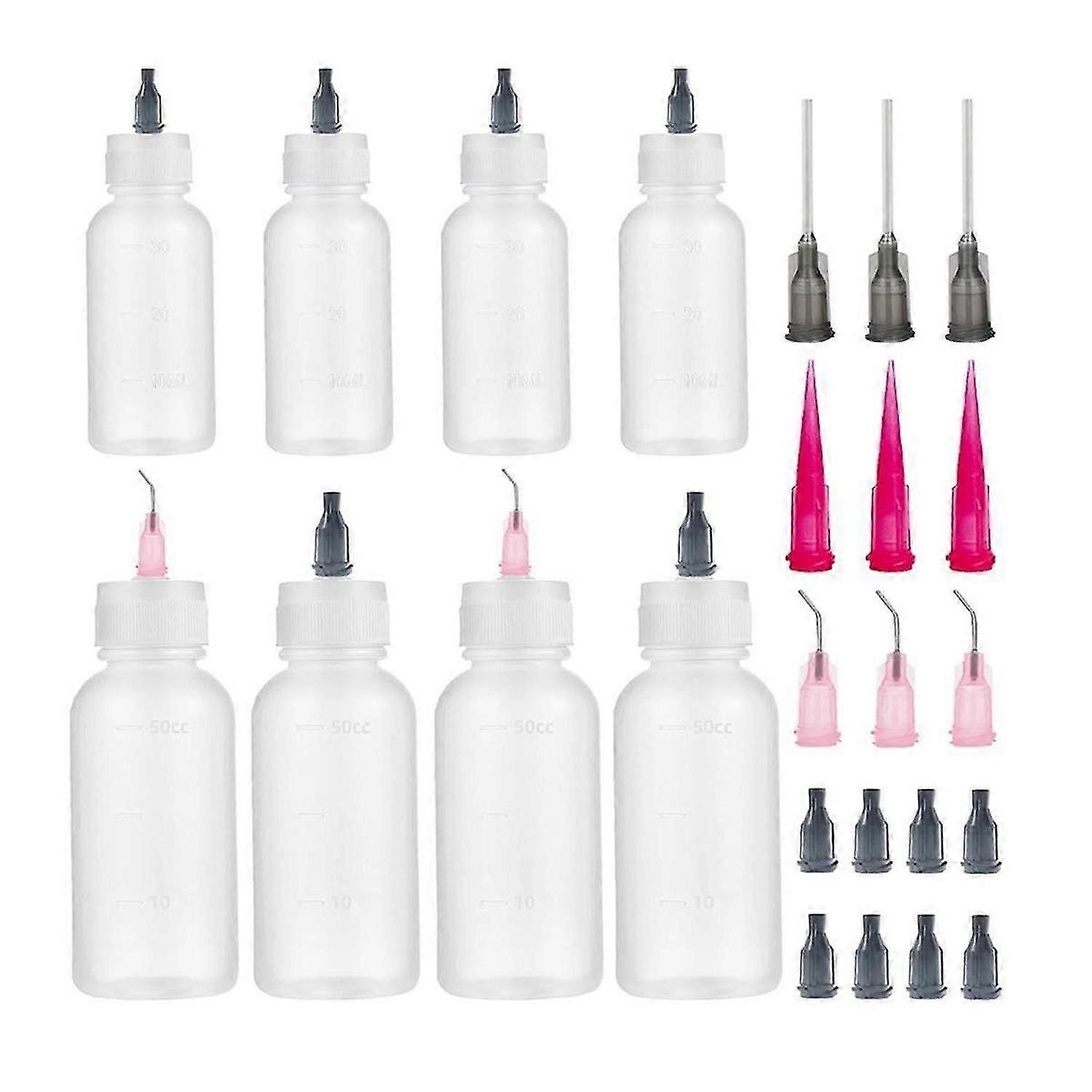8Pack Glue Squeeze Bottle, Precision Tip Applicator Bottle,Needle Tip Squeeze Bottle,Glue Applicator Bottles,for Paint