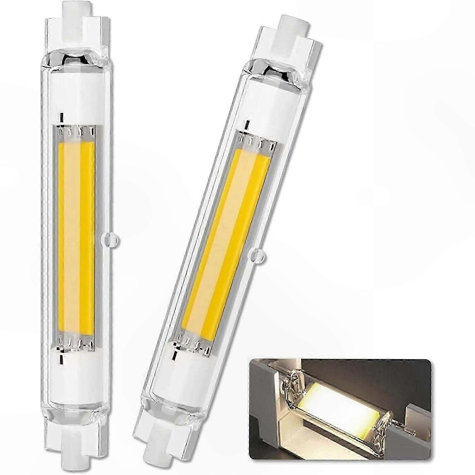 Dimmable R7S LED Bulb 30W 118mm, 4000K 3000LM 220V-240V Halogen Replacement COB Lamp