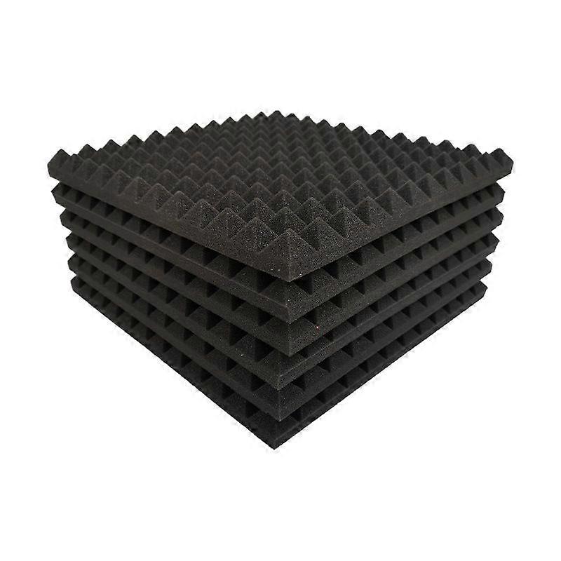 Studio Sound Insulation,6pcs 30*30*2.5cm Acoustic Foam Panels Soundproofing