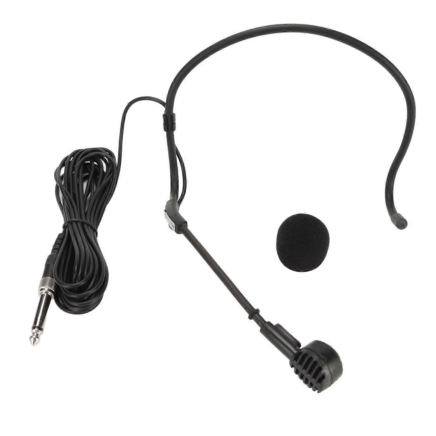 Feature:
1. WIRED MICROPHONE: Earhook microphone with 6.35mm male connection, suitable for stage per