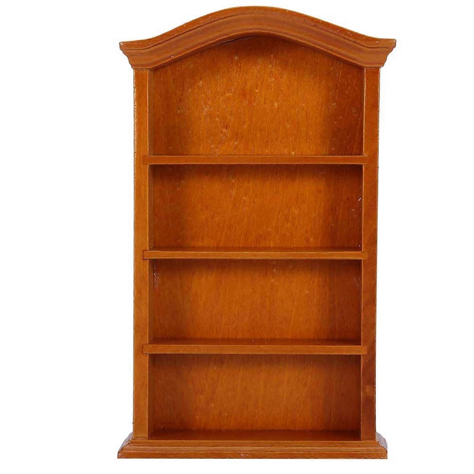 1:12 Dollhouse Miniature Furniture Wood Bookcase Bookshelf Cabinet Home Decor Collection
