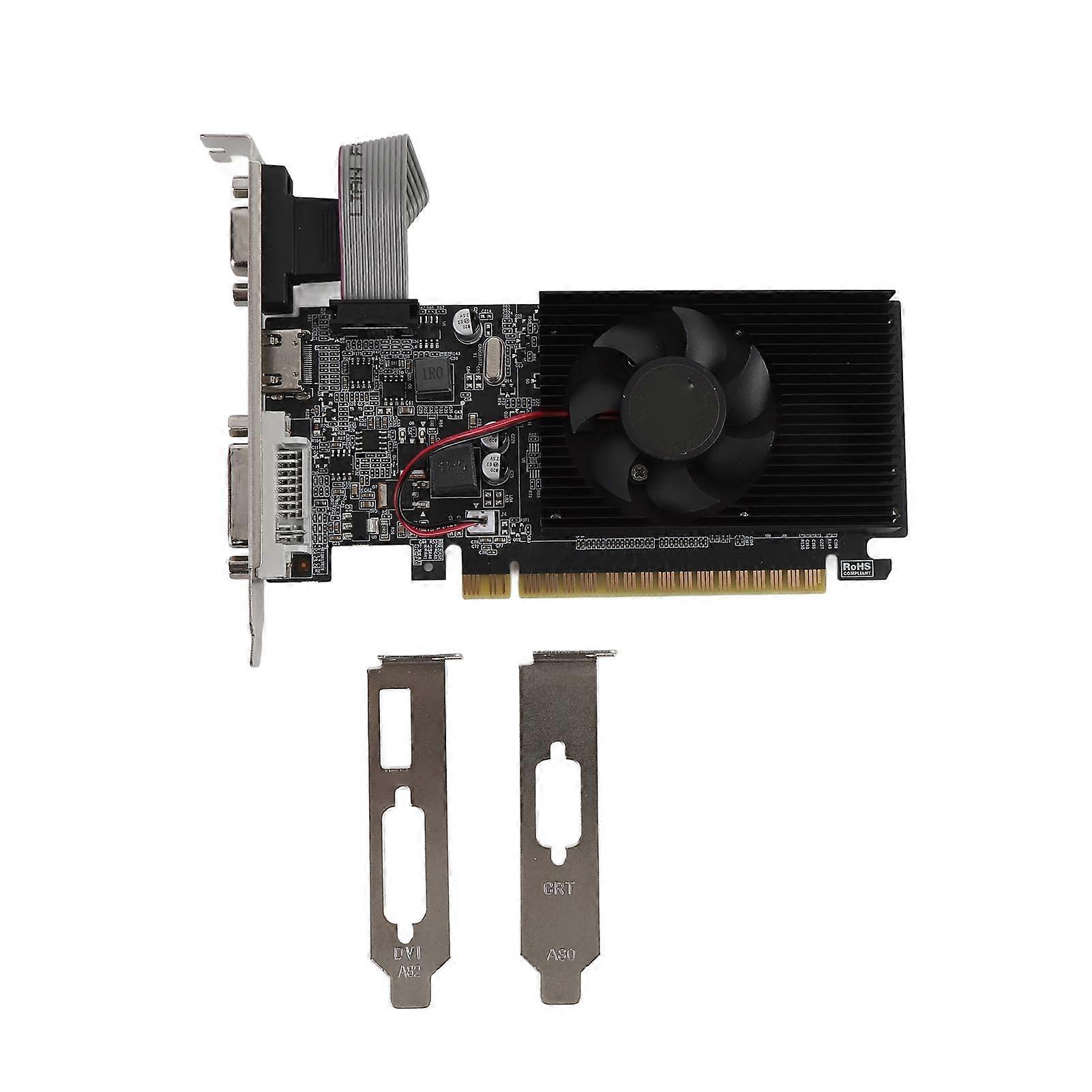 1GB DDR3 Gaming Graphics Card PCI Express X16 with DVI VGA HD Interface and Cooling Fan