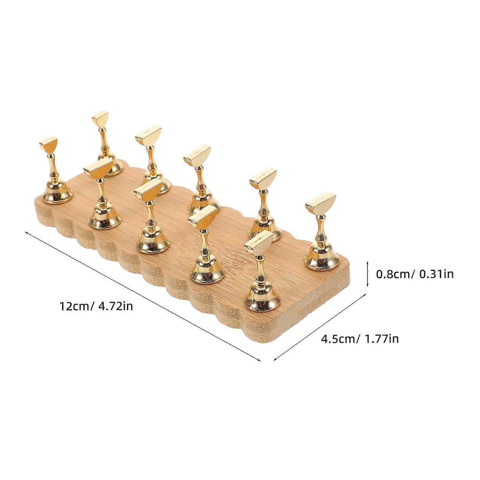 Nail Tips Practice Rack Offering Versatile Usage Stable Base Minimalist Style Designed For Nail Salon And Home DIY 1Pcs