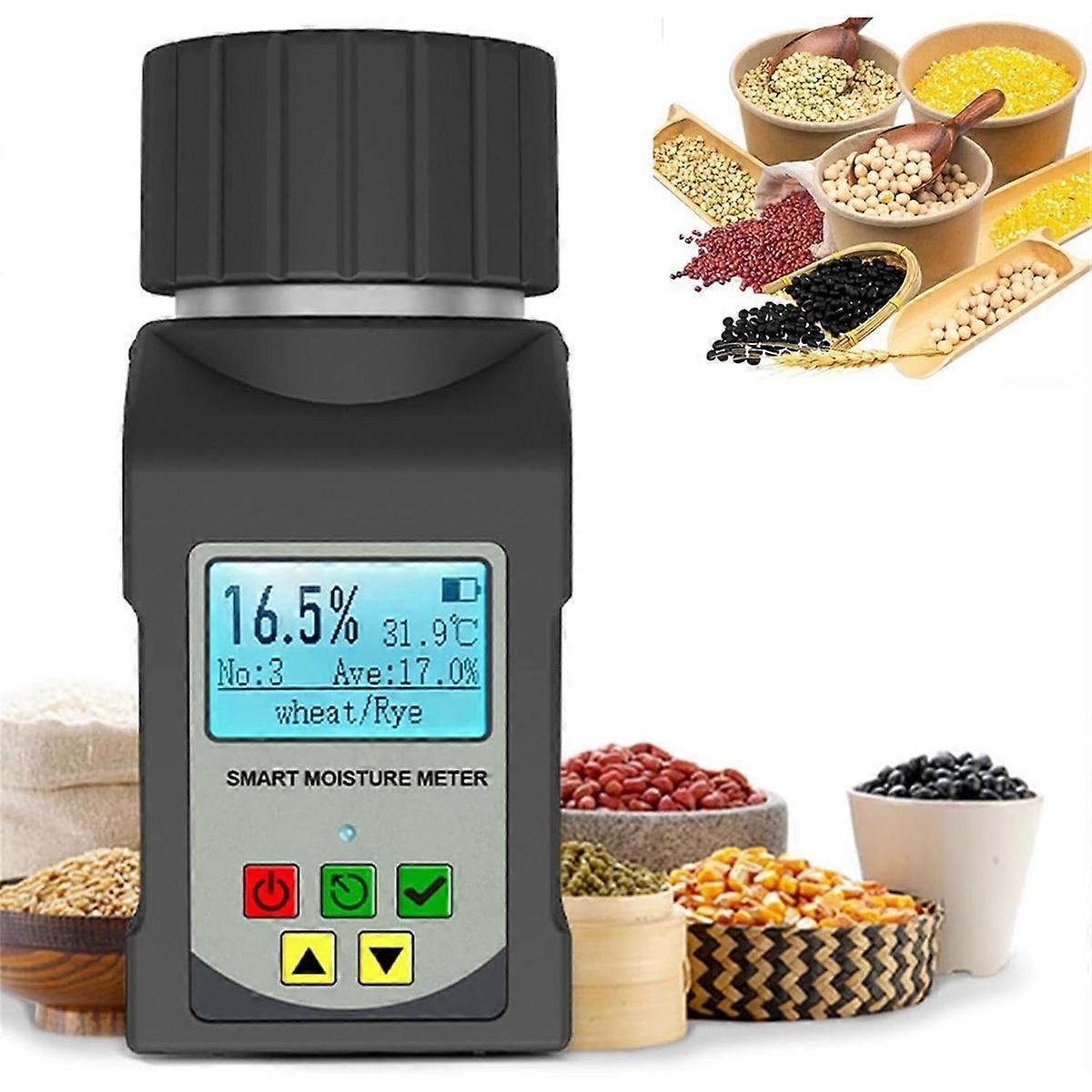 Cup-Type Grain Moisture Meter,Digital Grain Moisture Tester with LCD Backlit Display,Supports Testing 25 Types of Grains