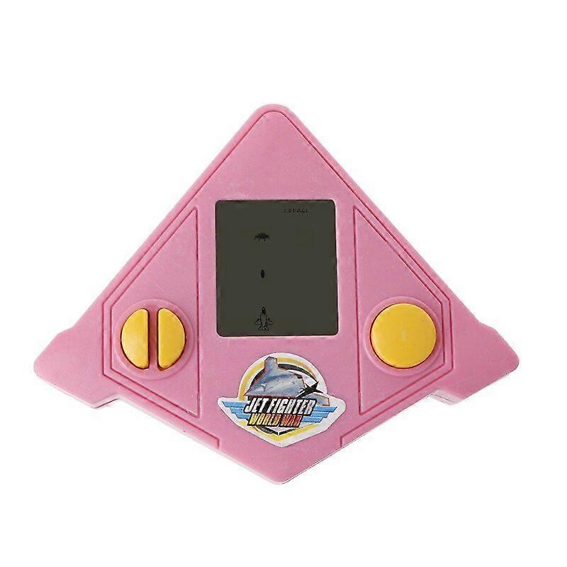 Liquid crystal electronic building block jet fighter game 9cm