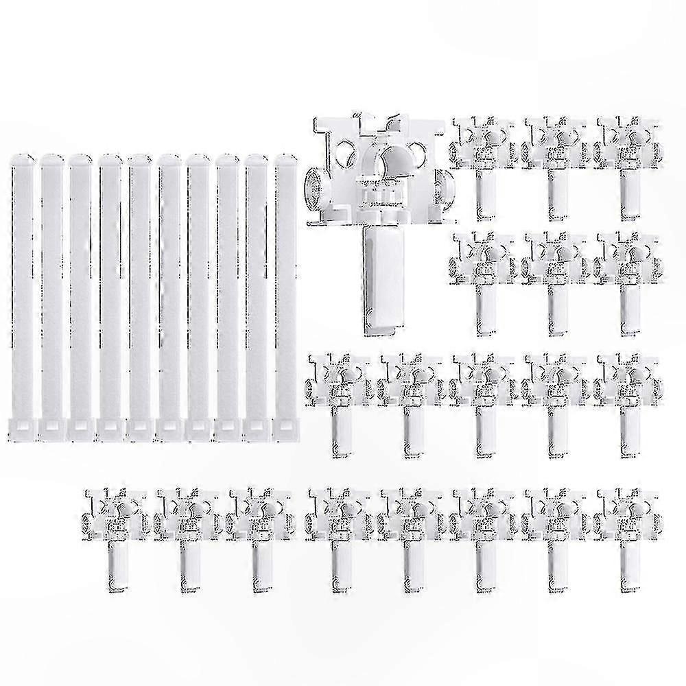 White Vertical Blind Repair Kit with Stem for Replacement Parts