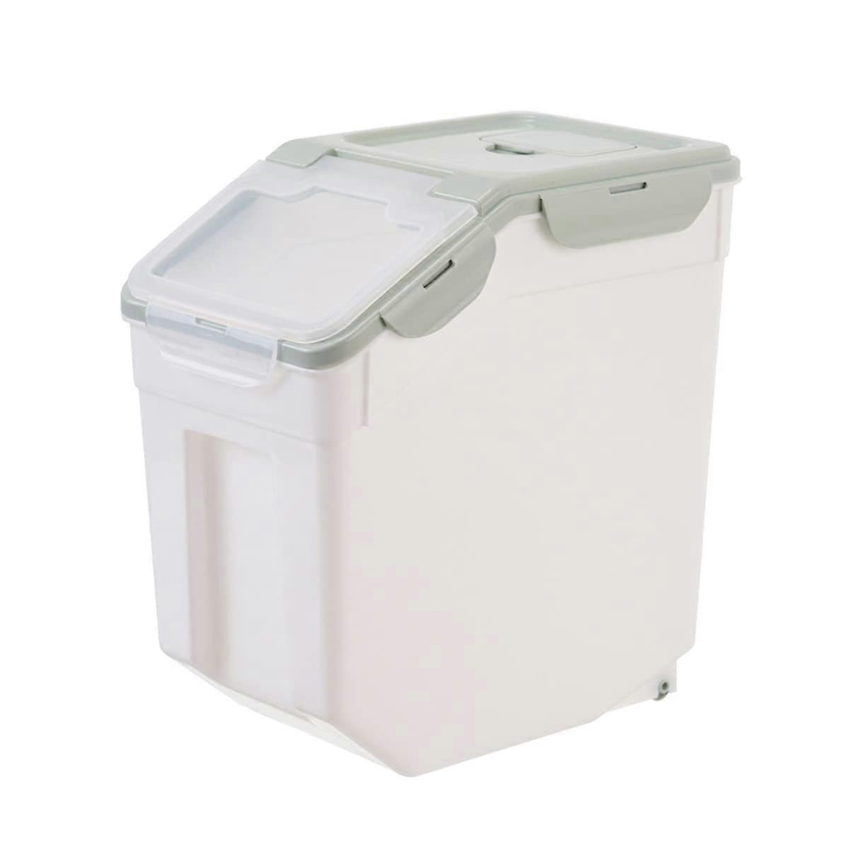 PET Food Container Small Size S Green Airtight Buckle PP Plastic Dry Food Storage Case For Pantry