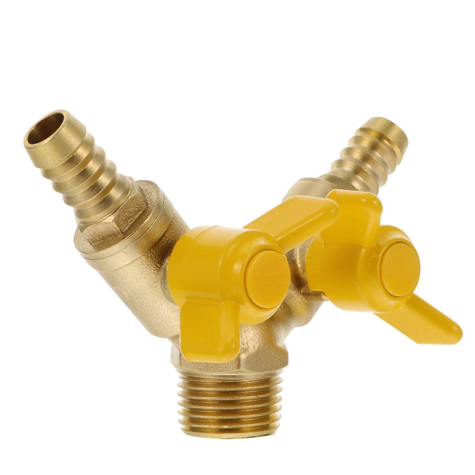 Brass Ball Valve 1Pcs Gas Valve Three-Way Practical Gas Control