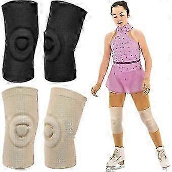 2 Pair Dance Knee Pads Figure Skating Gel Knee Pads Cushion and Support Knee Cap Breathable Knee Support for Dancing Ice Skating Gymnastic Volleyball