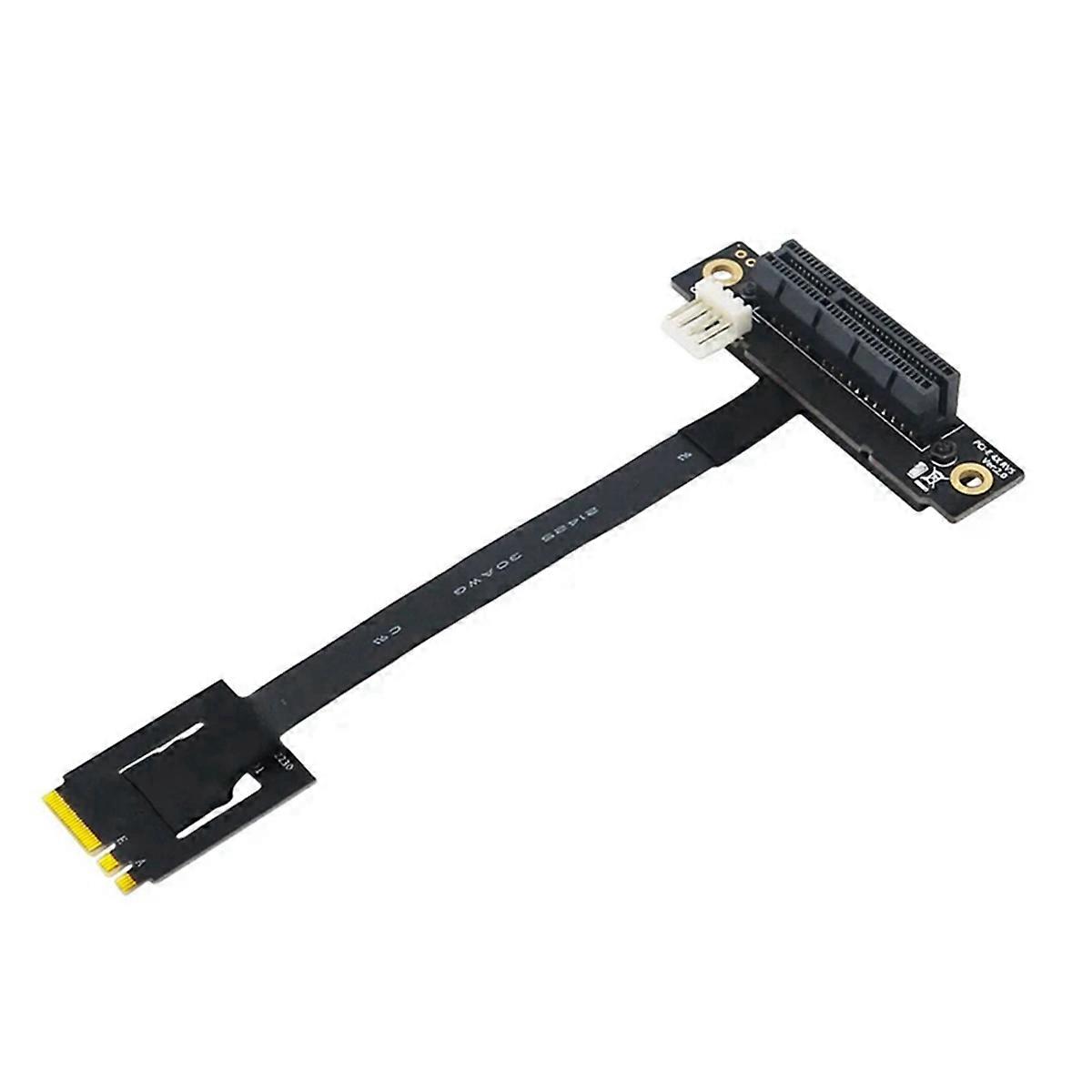 270 Degree M.2 NGFF Dual Key A-E To PCI-E 4X Adapter Convert Cable