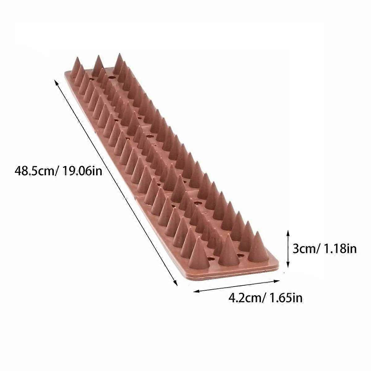 Plastic Enclosure Bird Spike for Anti-Climbing Fence Tool 6Pcs Coffee