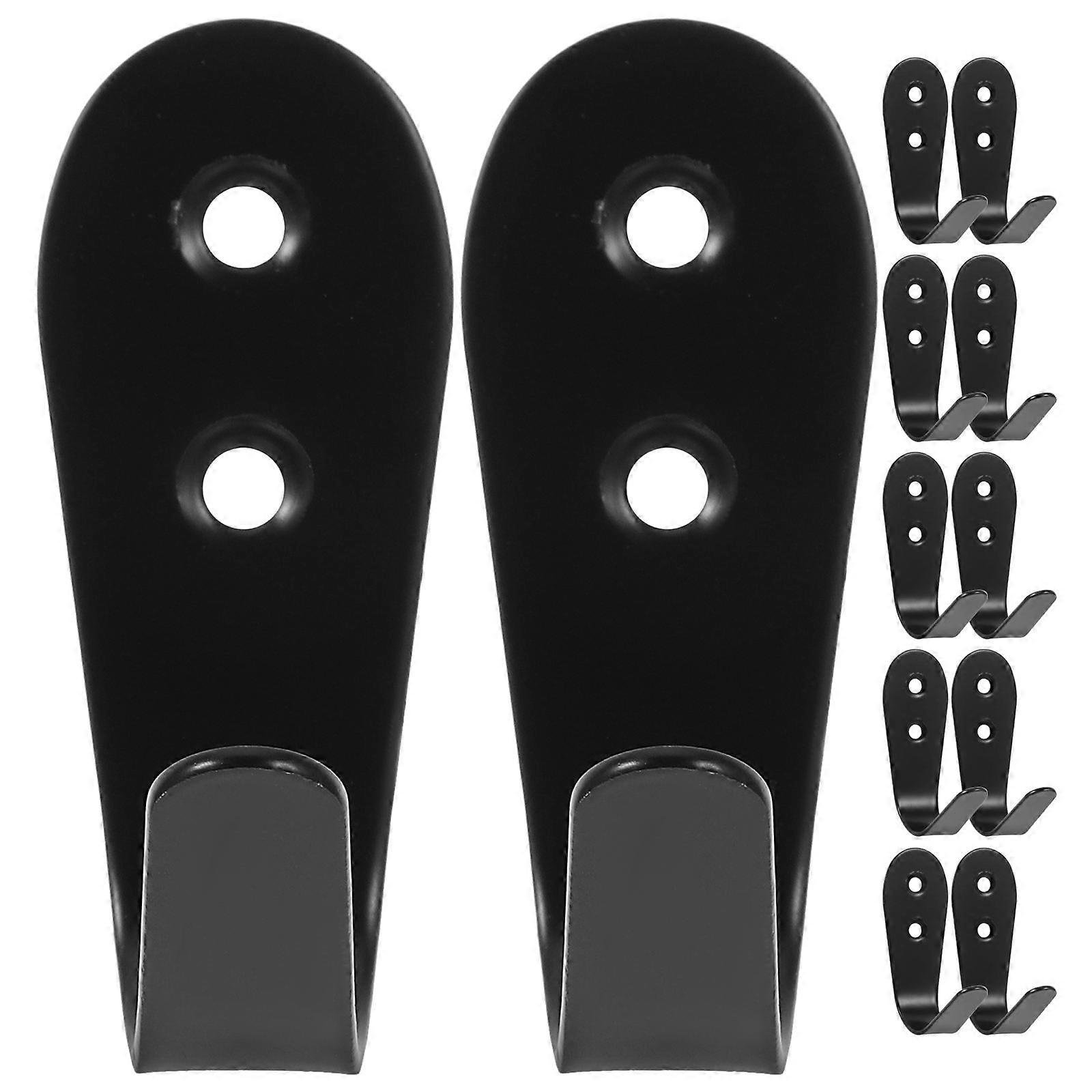 Metal Wall Mounted Hooks Decorative Hook for Hanging 36Pcs Black