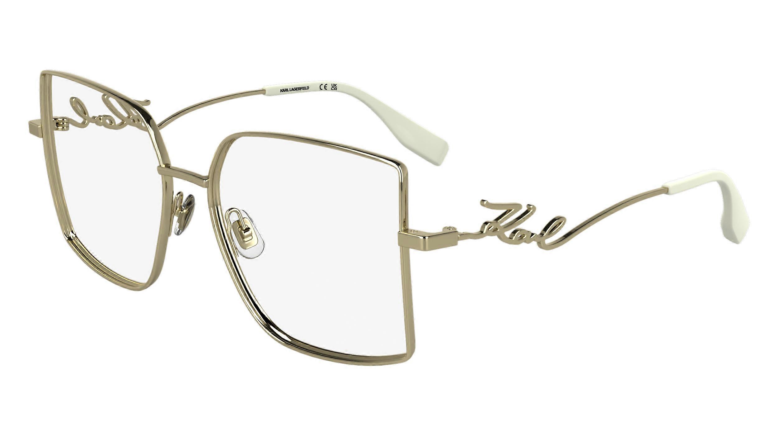 Eyewear Frames KARL LAGERFELD KL359 N 715 SHINY GOLD 55/16/140 FEMALE