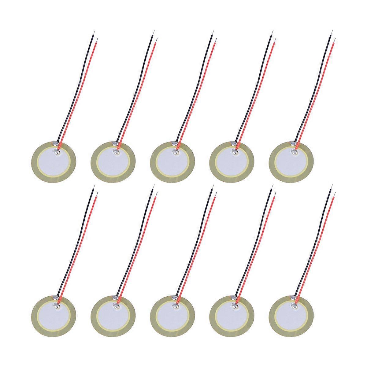 Disc Diaphragm Elements for Guitar Use 20Pcs Copper Piezoelectric Ceramic Chips