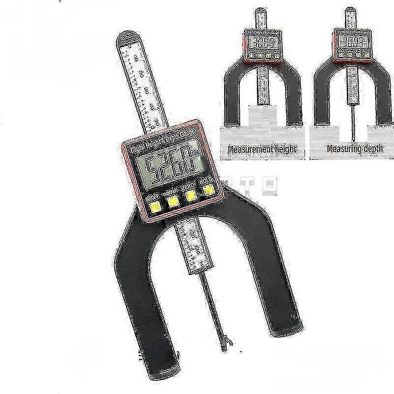 Digital Height Depth Gauge Caliper with 0.01mm Precision - 80mm Altimeter Ruler for Woodworking & Accurate Measurements