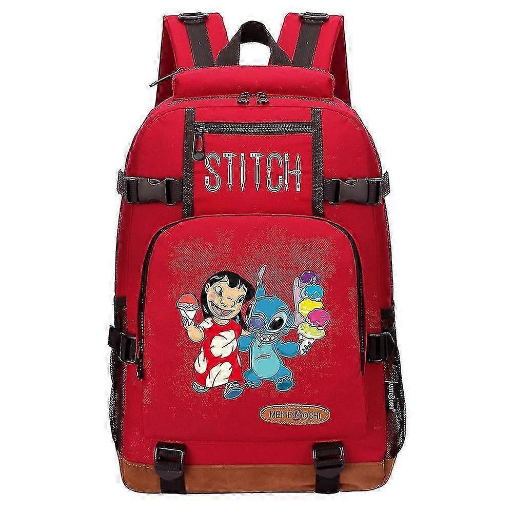 Stitch School Bags - Large Capacity Backpack For Boys And Girls, Usb Charging, Ideal For Travel, College Students, Laptop, Schoolbag, Bagpack