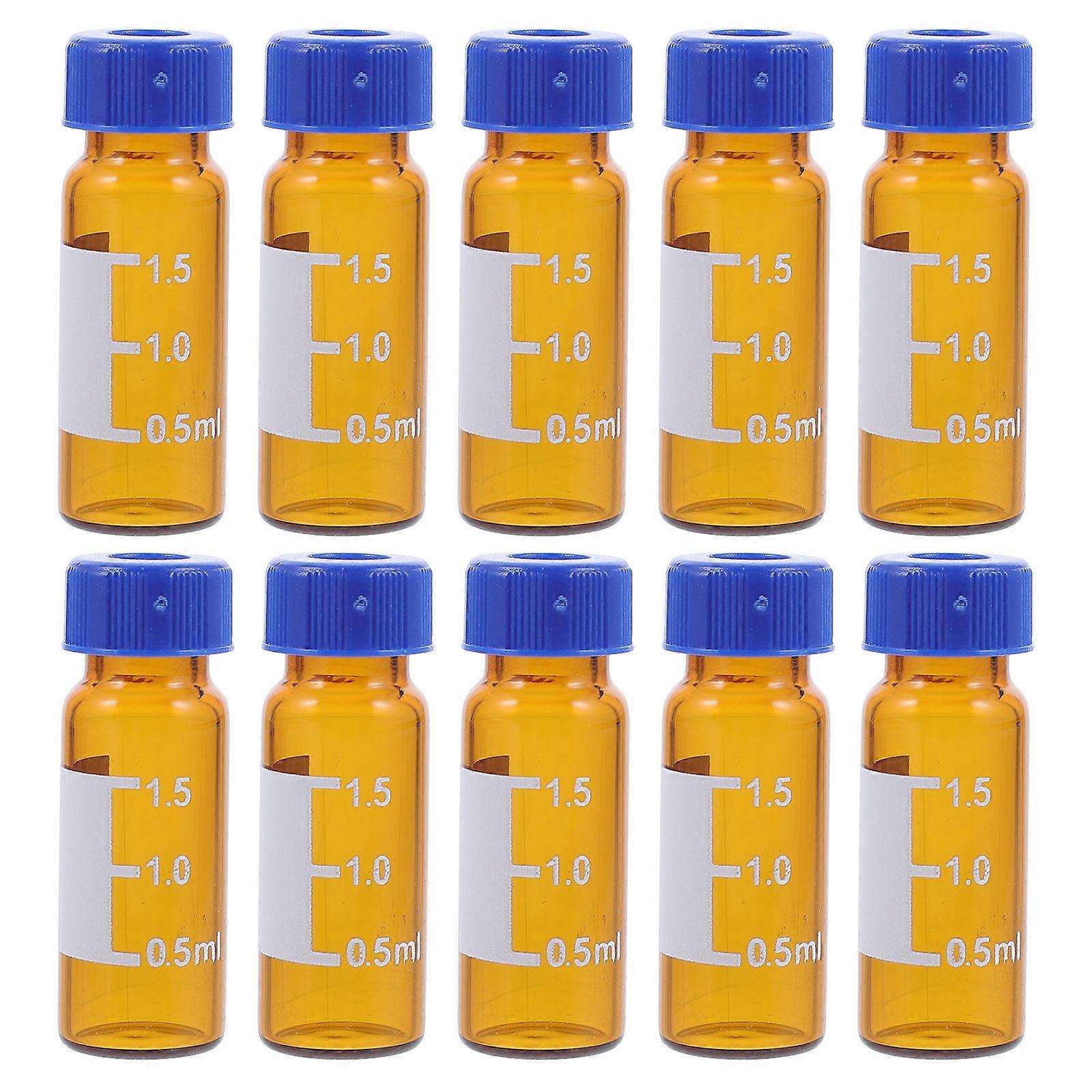 Transparent Glass Vial with Lids Pads for Storage 300Pcs Clear Sample Bottles