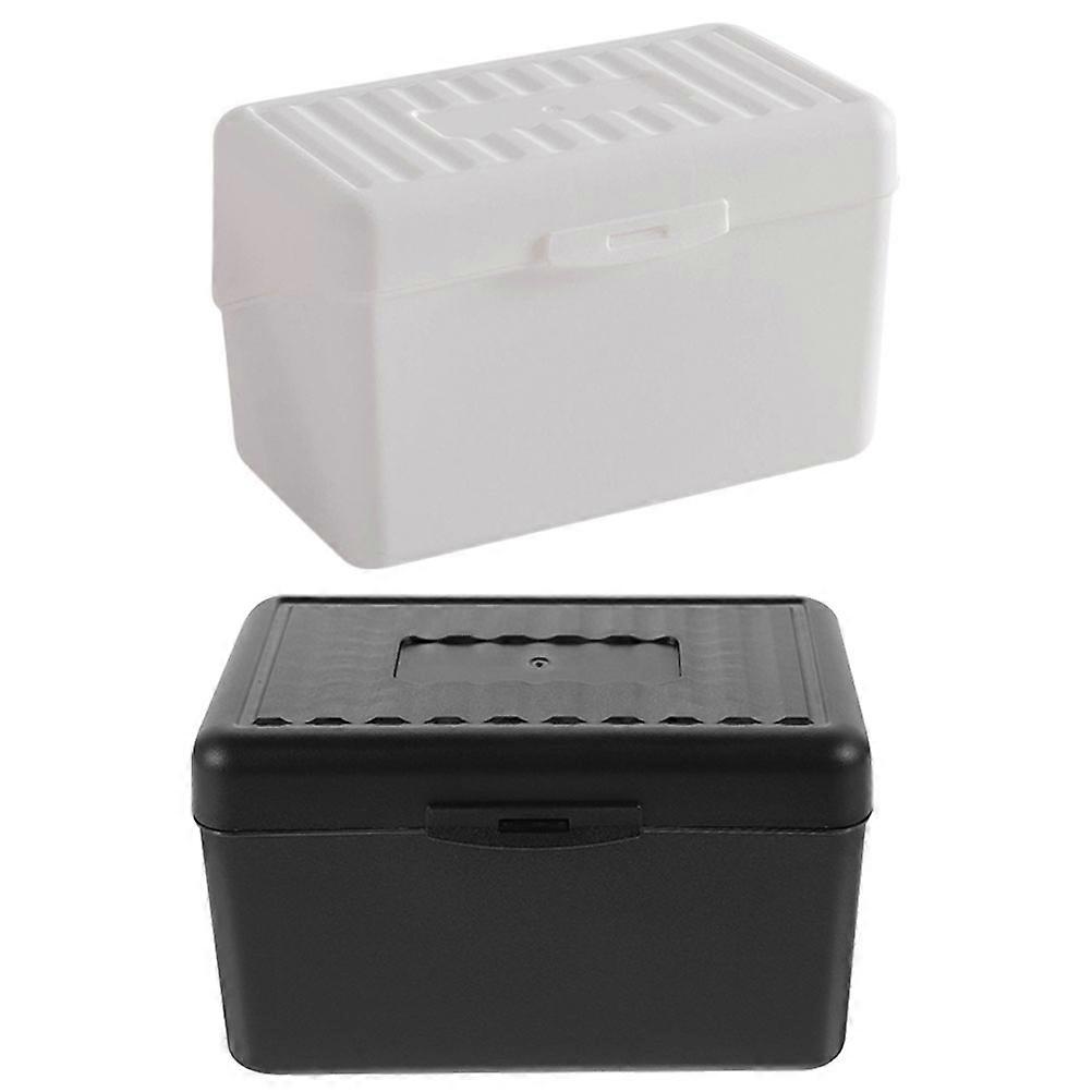 Portable Office Cards Organizer 8 Pcs Rectangular Business Card Box Tidy Space Simple Design Suitable For Professionals