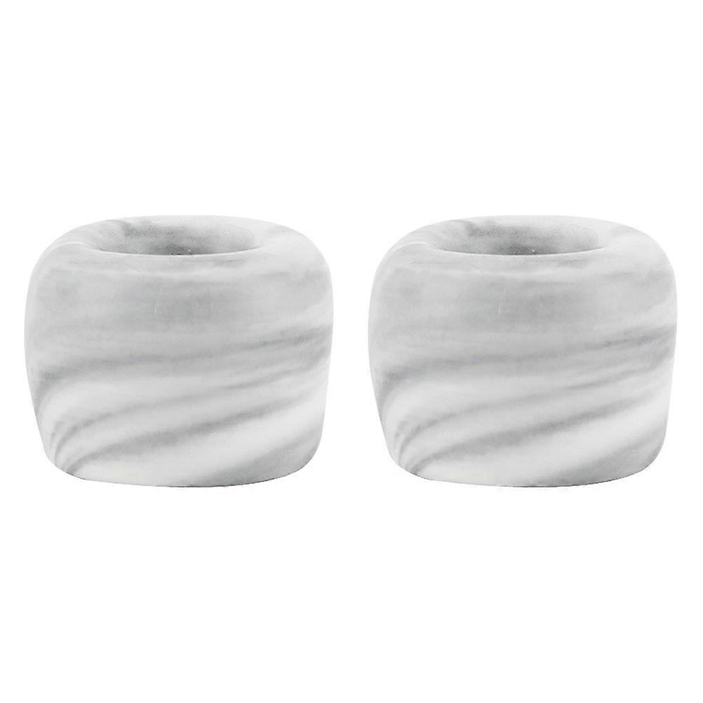 Grey Marble Toothbrush Holder Stand for Bathroom Use 6Pcs Ceramic