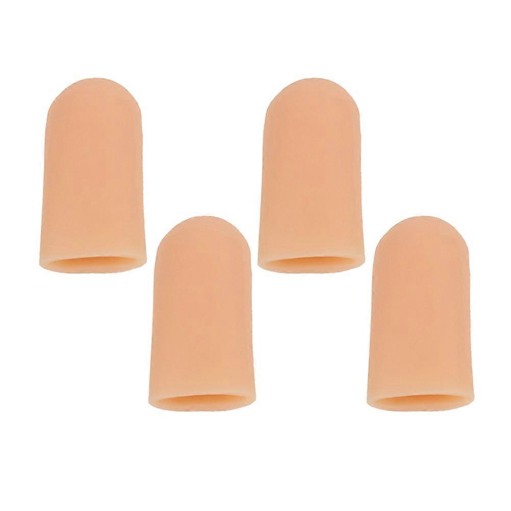 Toe Sleeve Toe Protector for Protection 10Pcs Breathable Beige Gel Covers