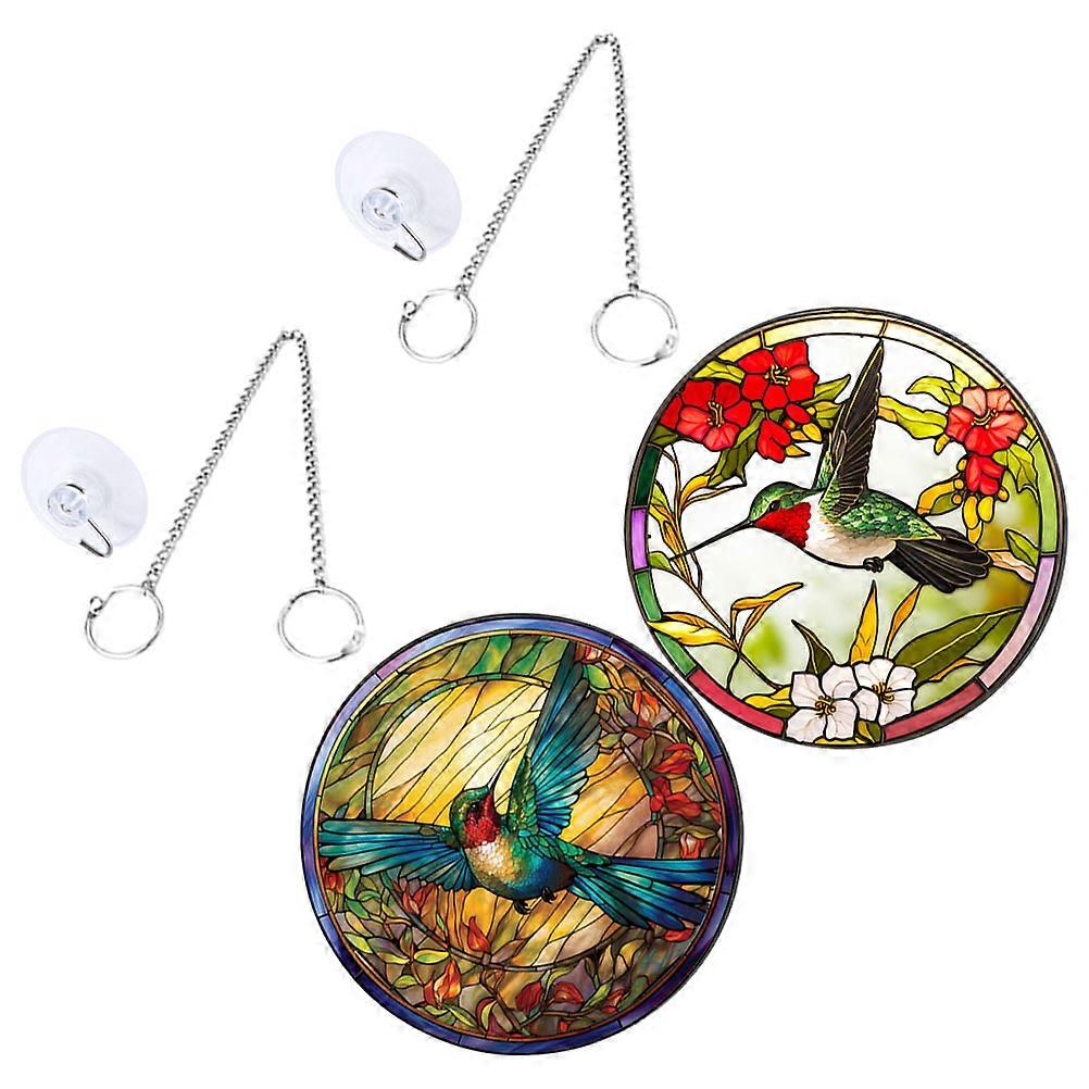 Hummingbird Acrylic Hanging Pendant for Decoration 3Sets of Window Ornaments