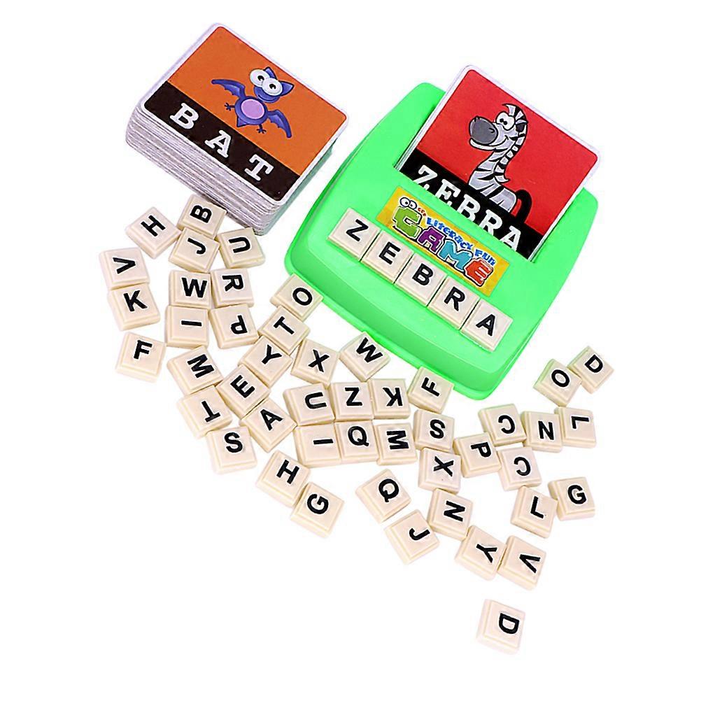 Kids Letter Card English Letter Machine for Learning 1Set with 26 Letters and 30 Cards