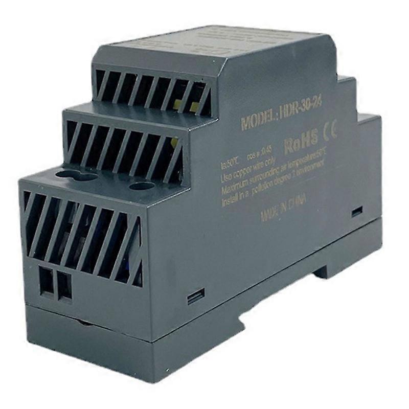 HDR-30-24 Ultra Slim Step Shape DIN Rail Power Supply LED Indicator