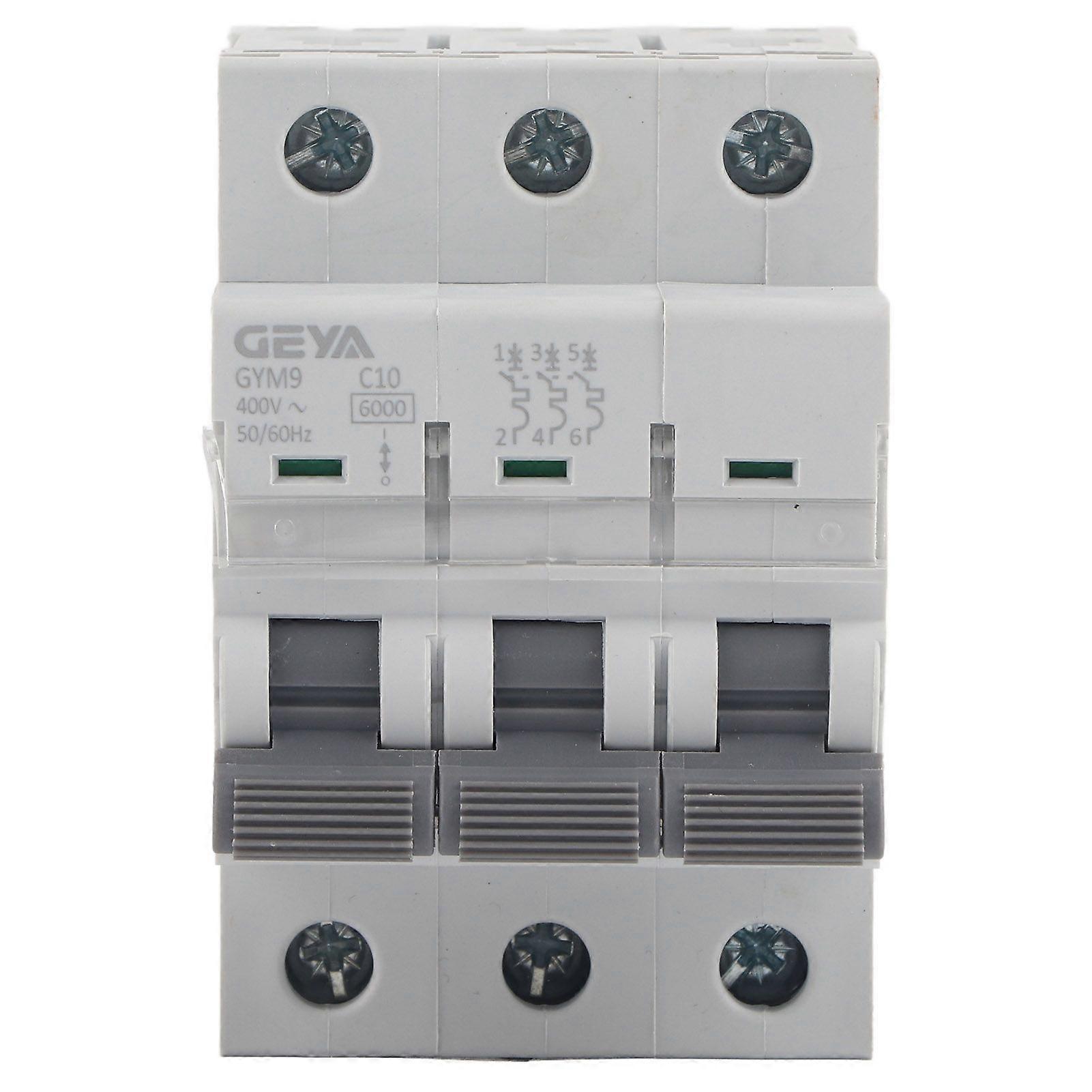 GYM9-C65 Miniature Circuit Breaker 3 Poles 400VAC High Quality Circuit Breaker10A