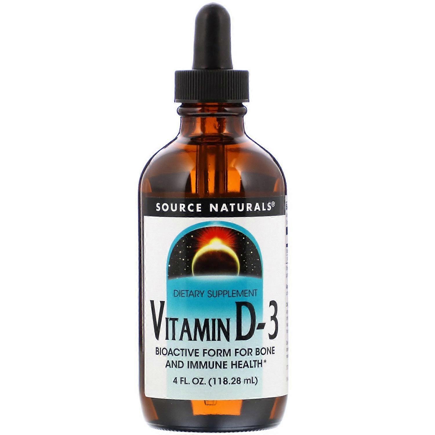Source Naturals, Vitamin D-3, 4 fl oz (118.28 ml)