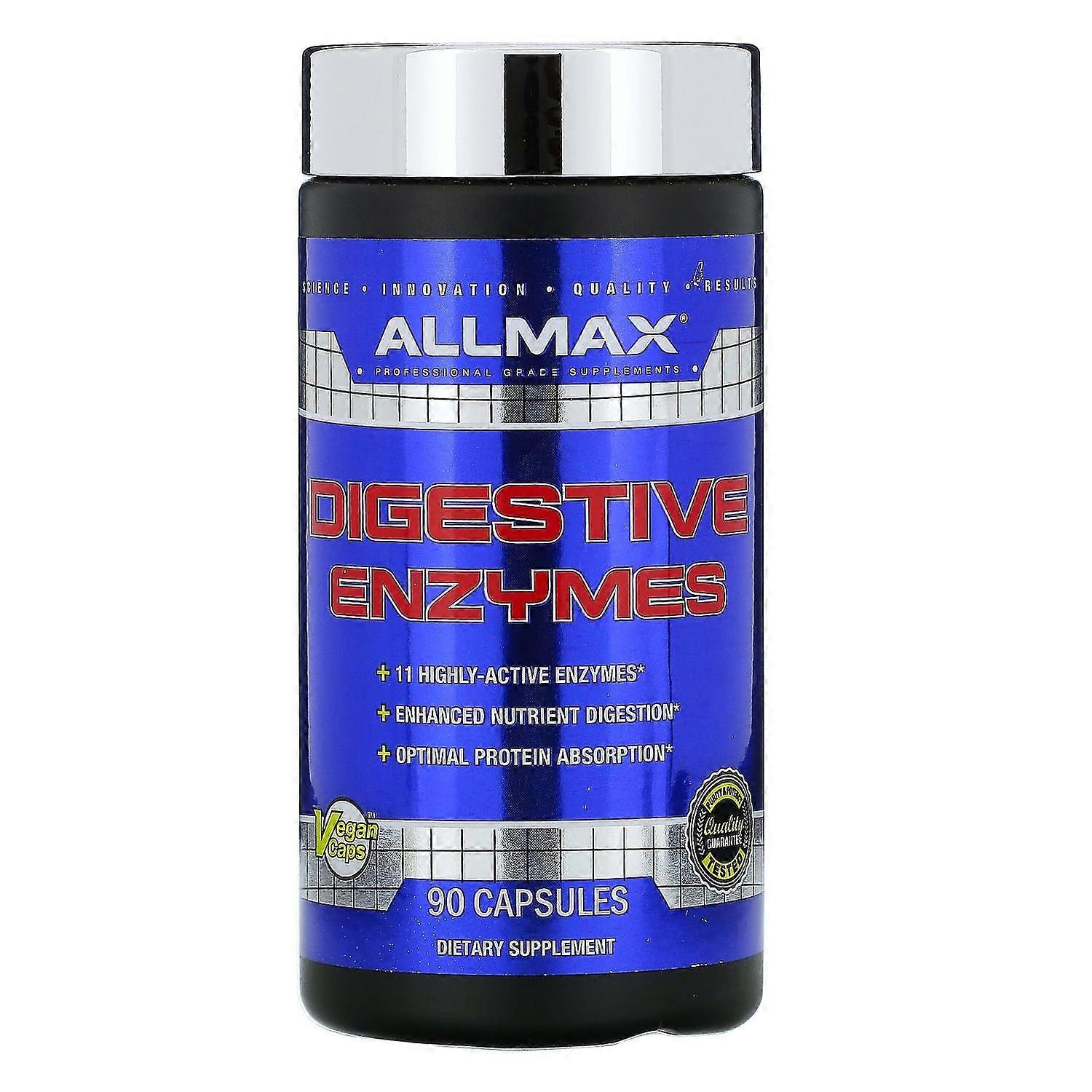ALLMAX, Digestive Enzymes + Protein Optimizer, 90 Capsules