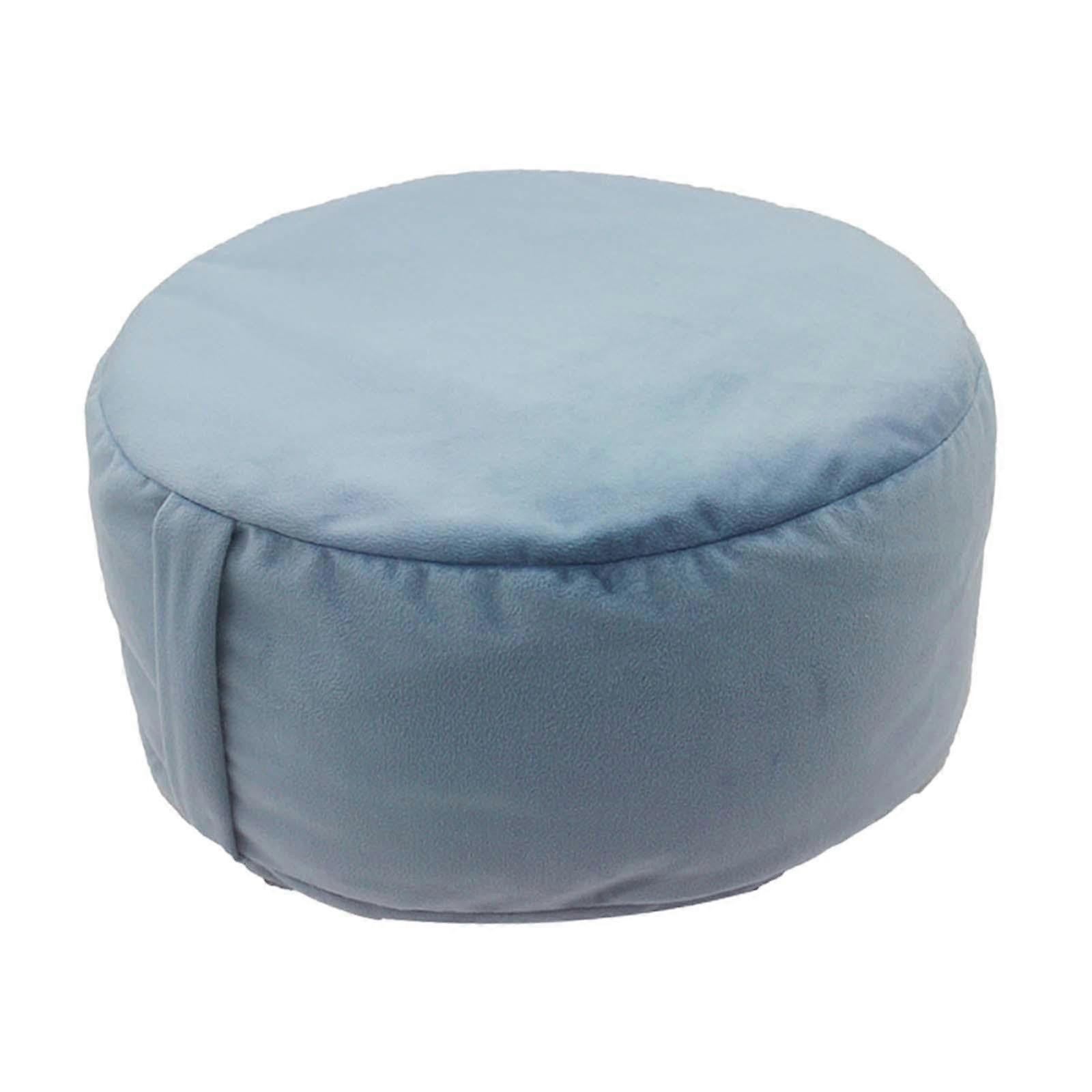 Meditation Cushion Zippered 35cm For Office Bedroom Indoor Use Blue