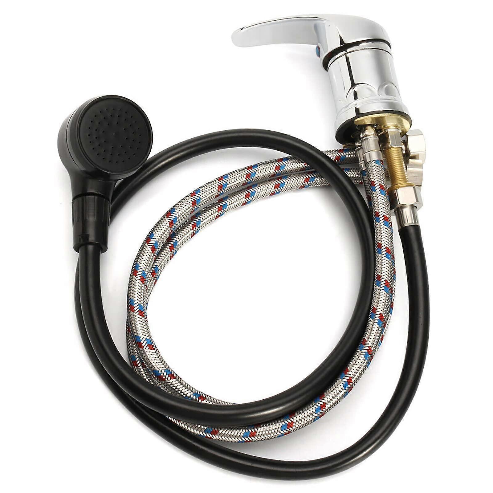 Shampoo Bowl Hose Replacement For Salon Sink Faucets, Hot And Cold, Universal Fit For Home Hotel Salon