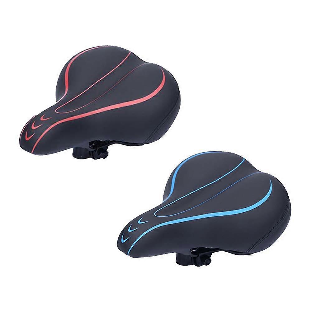 High-Elastic Bike Saddle Spring Absorption Cushion for 2Pcs Black