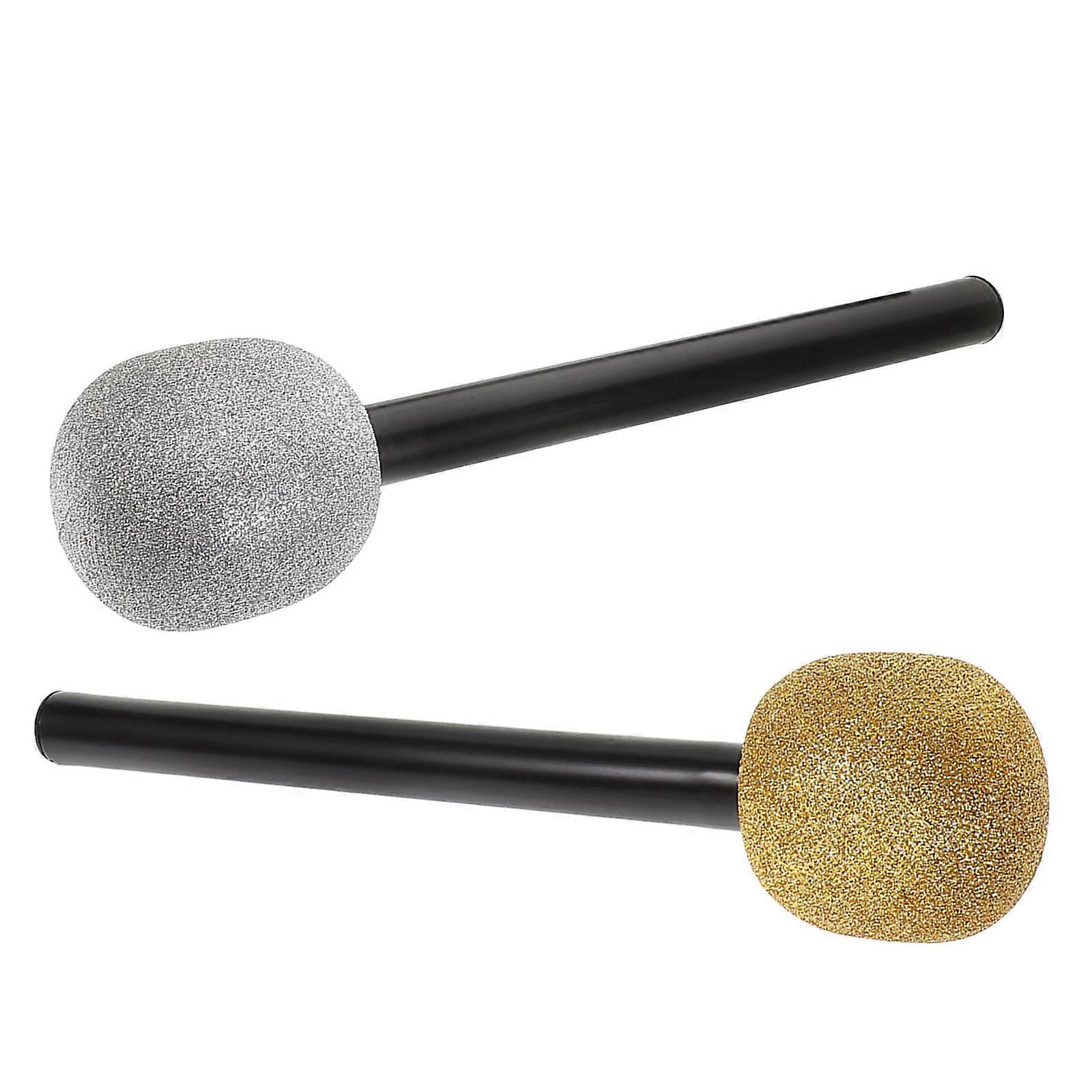 Microphone Prop Fake Microphone for Karaoke Fun 10Pcs