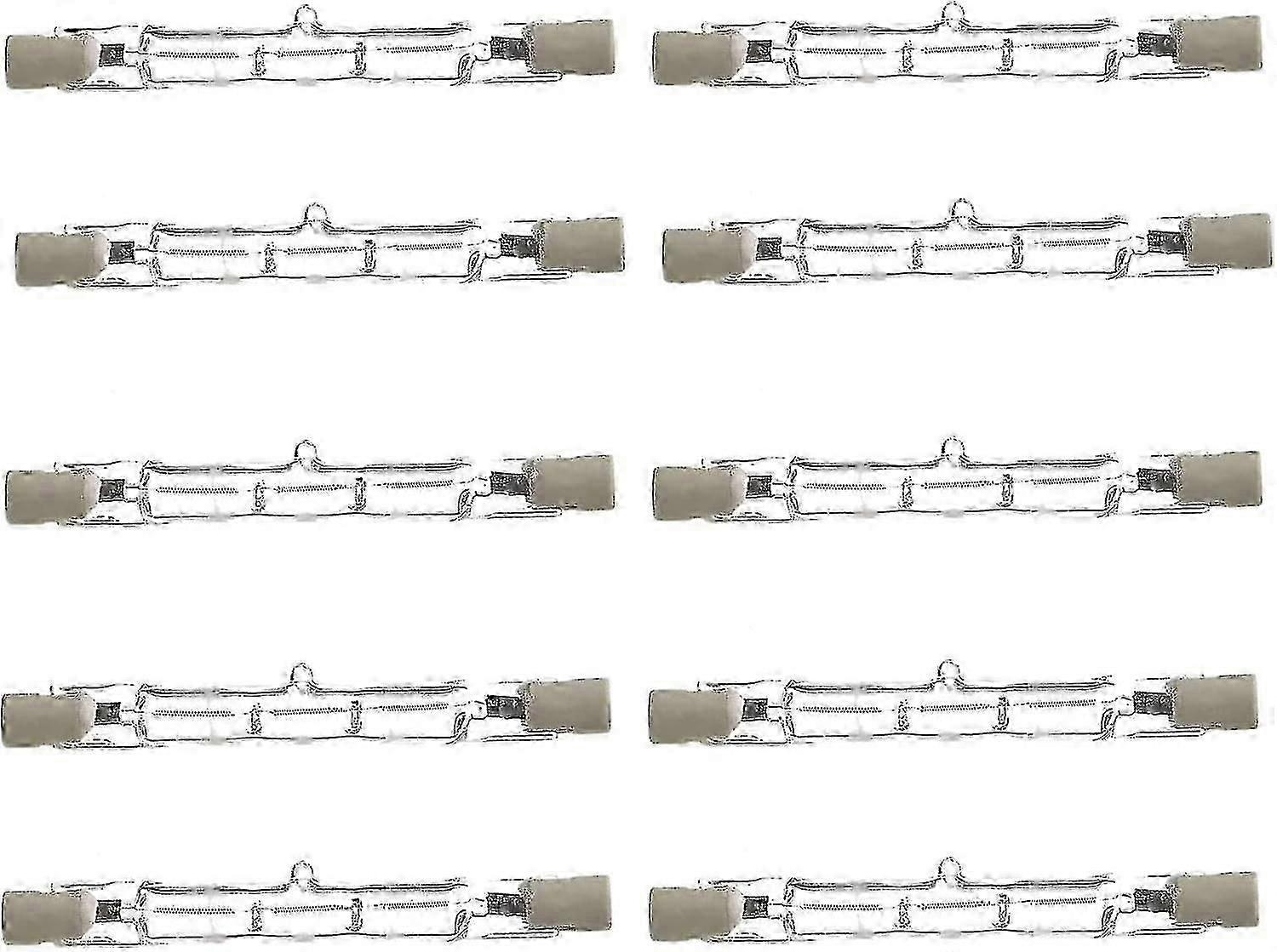 R7s Linear-Halogenlampen 120 W, Öko-Halogen-Energiesparlampen für Flutlicht-Sicherheitslampen J78, Linear-Halogen-Flutlicht 78 mm Länge, 10er-Packung_c*