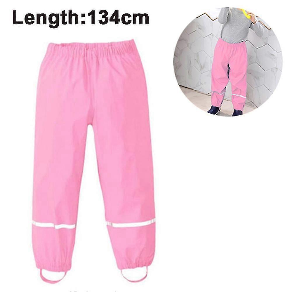男の子用 女の子用 反射防水レインパンツ 軽量レインウェア