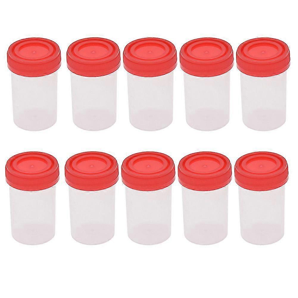 5/10pcs مستشفى 60ml البول عينة جمع كوب زجاجة أداة المراقبة الطبية