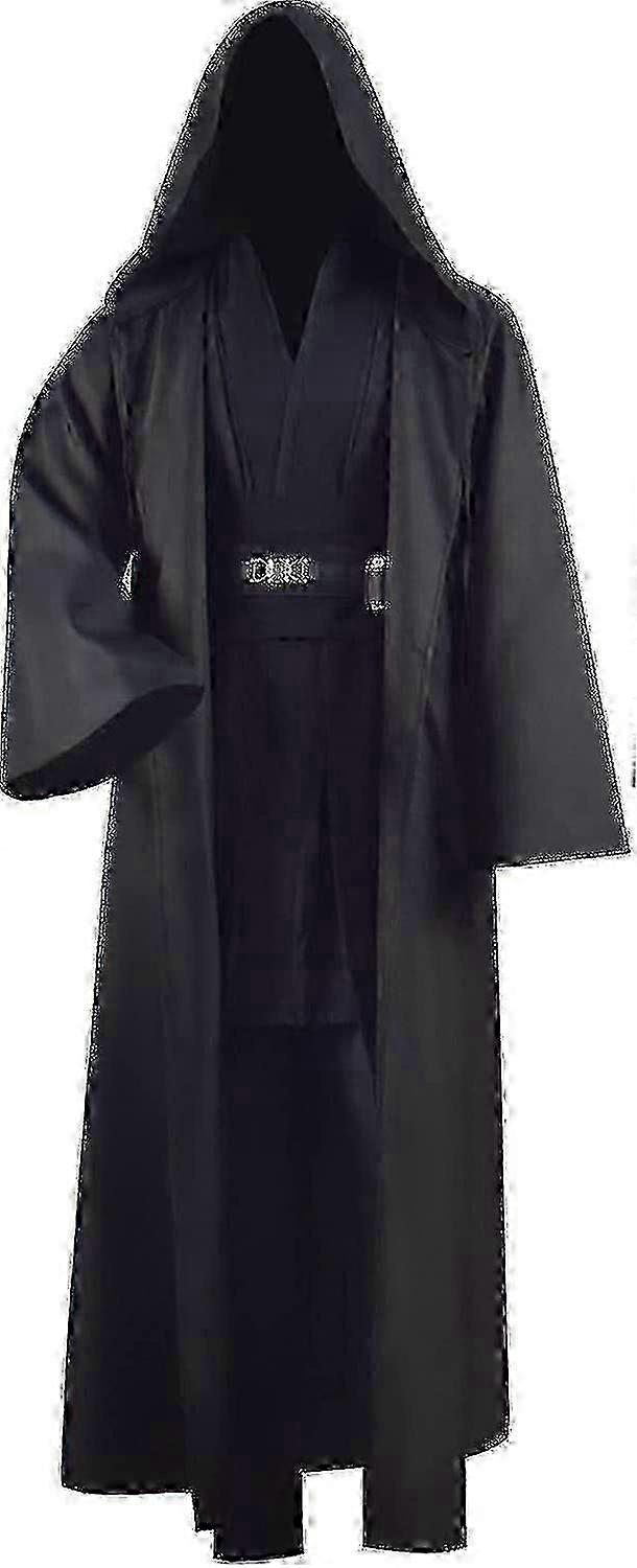 Adult Tunic Costume For Jedi Outfit Skywalker Halloween Cosplay Costume Hooded Robe Cloak Full Set Uniform Three Versions
