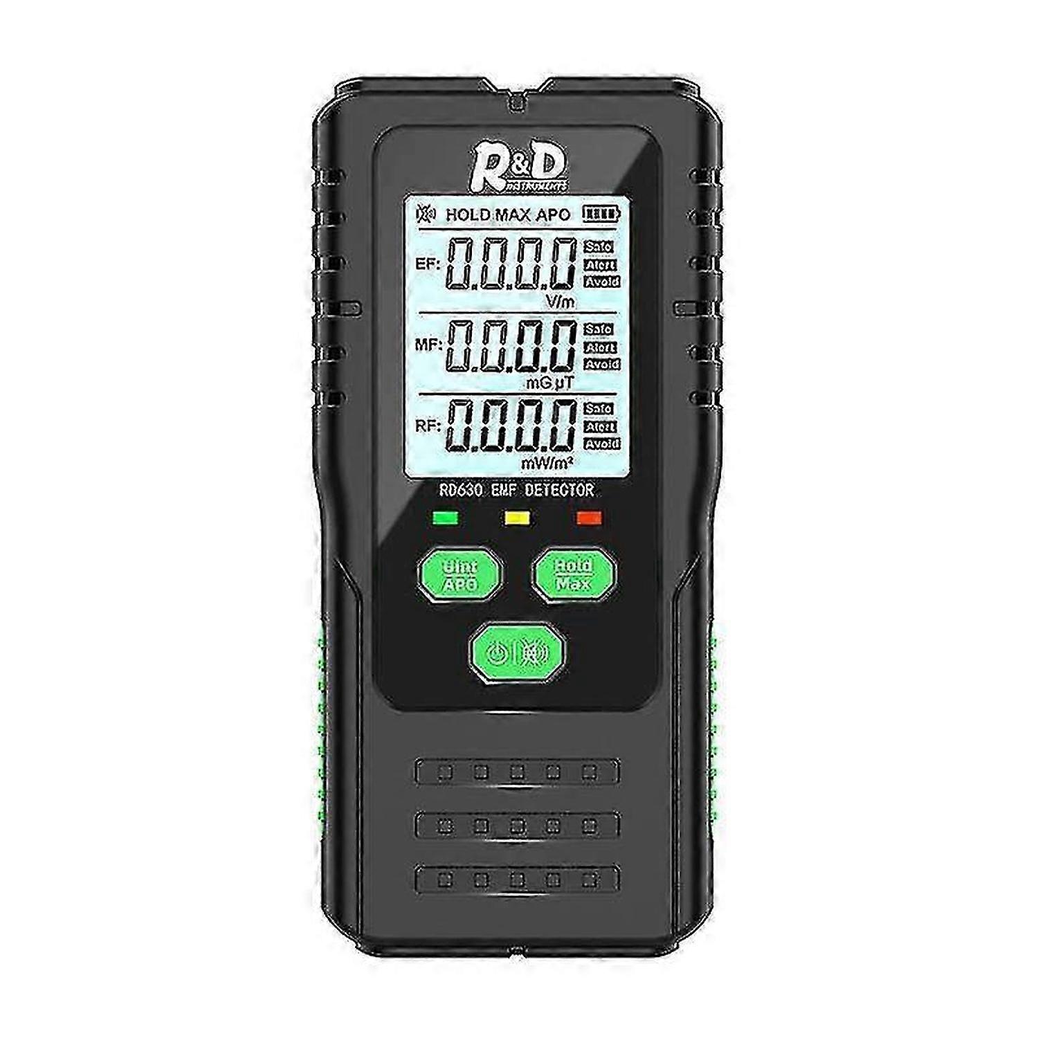 R&D RD630 3-in-1 EMF Meter for Electromagnetic Field Radiation Detection, Electromagnetic Radiation Tester and Detector