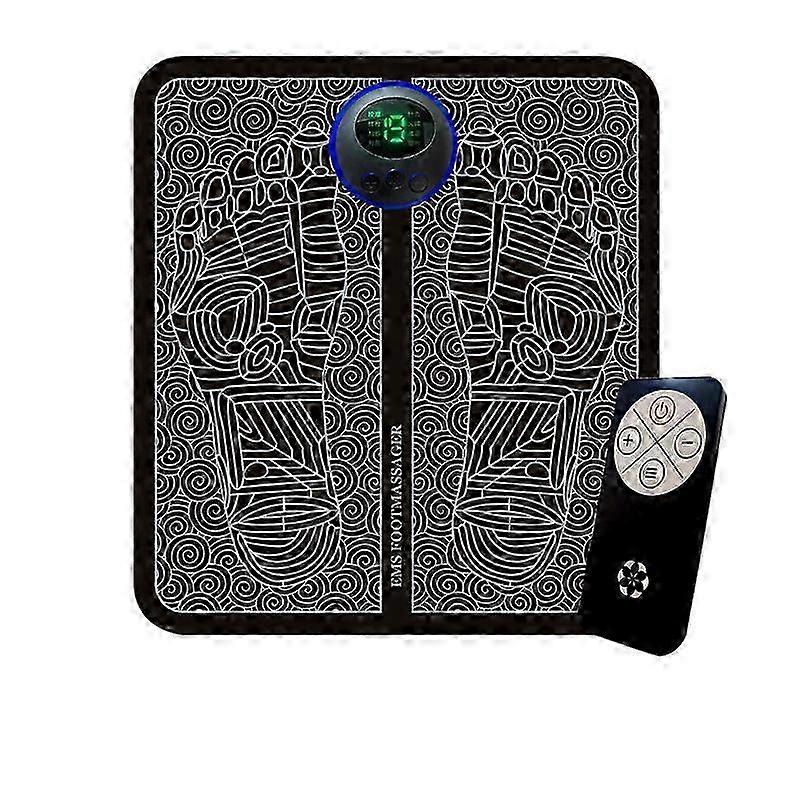 Improved Electric Foot Massager with EMS Technology for Enhanced Circulation: USB Rechargeable Massage Mat for Your Feet