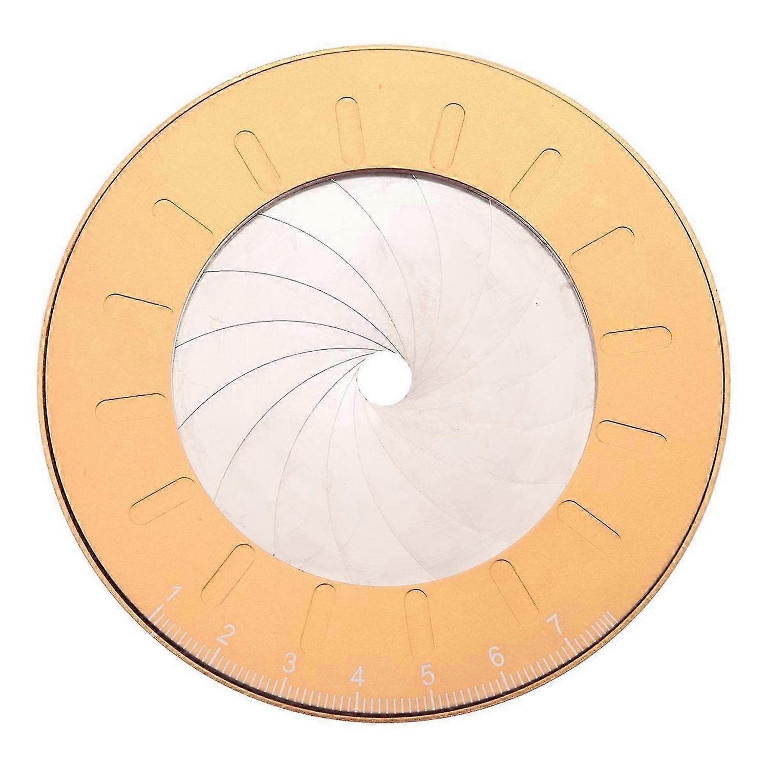 Adjustable Round Drawing Ruler 10mm to 77mm Round Rotatable Compass Ruler Woodworking Tool for Measu
