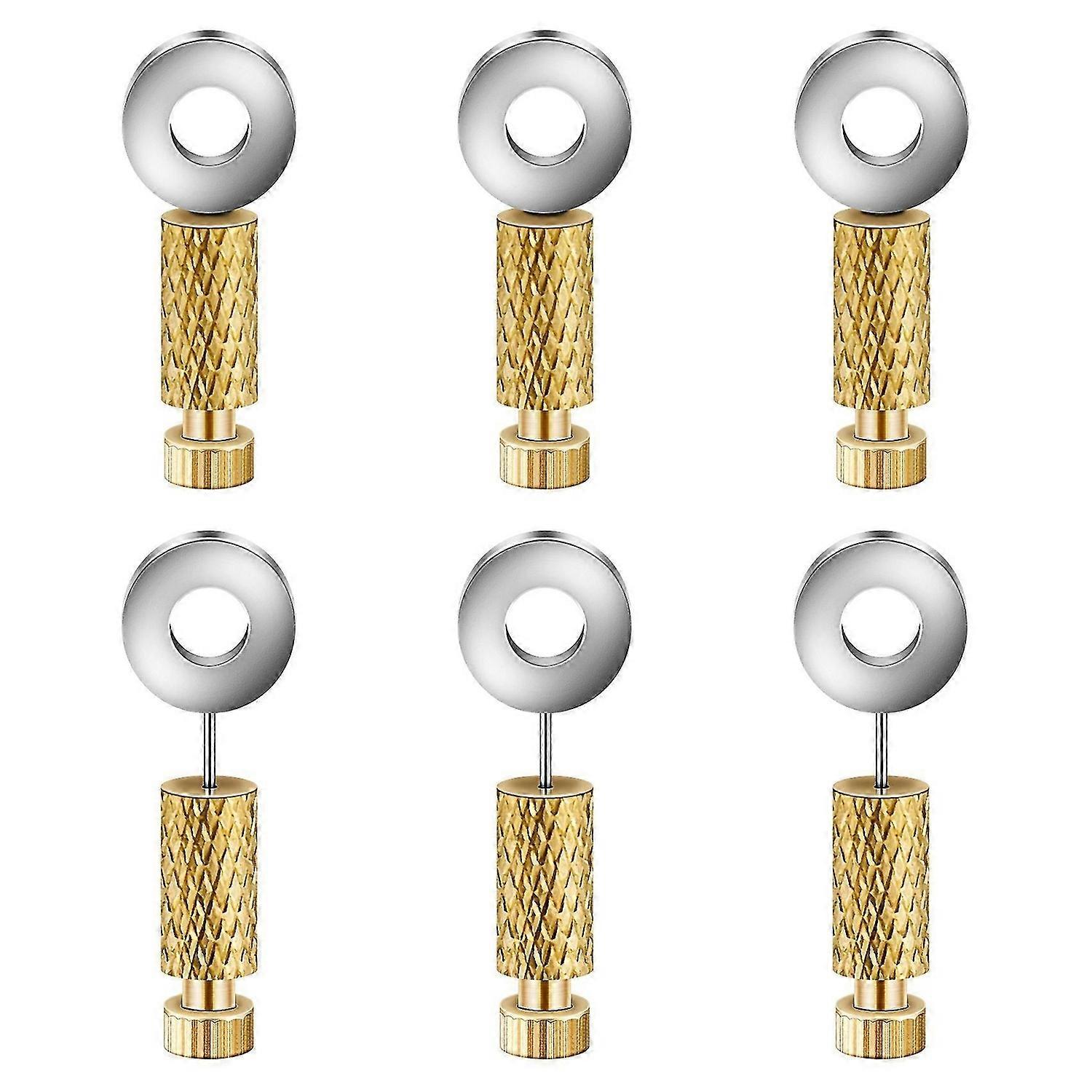 6Pcs DIY Leather Hand Sewing Position Located Hand Tool Positioning Needles Stitching, Fixed Suture